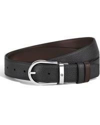 Montblanc - Horseshoe 35Mm Reversible Leather Belt - Lyst