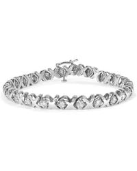 Haus of Brilliance - 10K 2.00 Cttw Round-Cut Diamond "Xoxo" Link 7" Bracelet (I-J Color, I2-I3 Clarity) - Lyst