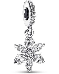 PANDORA - Sparkling Herbarium Cluster Dangle Charm - Lyst