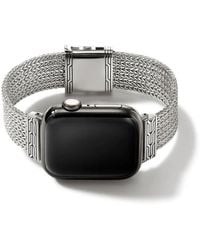 John Hardy - Smart Watch Strap 40Mm-45Mm Apple Watch Faces, Sterling, 18Mm Size Medium - Lyst