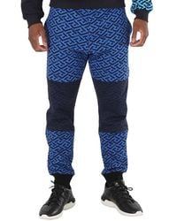 Versace - La Greca Logo Print Colour-Block Track Pants - Lyst