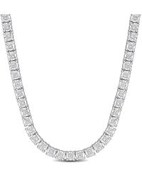 Created Forever - 2 4/5 Ct Tw Lab-Grown Diamond Tennis Necklace - Lyst