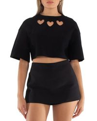 Alaïa - Le Coeur Hearts Cutout Top, Brand Size 34 (Us - Lyst