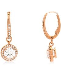 Swarovski - Ladies Constella Round Cut Crystal Drop Earrings - Lyst