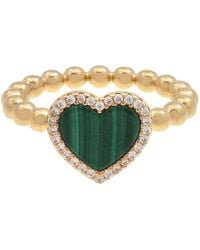 Apm Monaco - Beads Heart Ring - Lyst