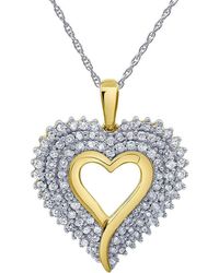 Brilliant Diamond - Sterling 1.00 Carat Lab Grown Diamond Pendant Necklace For - Lyst