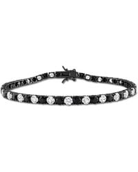 Amour - 17 Ct Tgw Created And Sapphire Tennis Bracelet - Lyst
