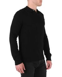 A_COLD_WALL* - Long Sleeve Merino Wool Polo Shirt - Lyst