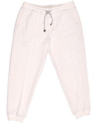 Brunello Cucinelli - Off Cashmere Drawstring Sweatpants - Lyst
