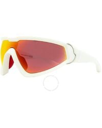Moncler - Wrapid Red Mirrored Wrap Sunglasses Ml0249 21g 00 - Lyst