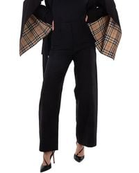 Burberry - Jane Ekd Trousers, Brand Size 4 (Us - Lyst