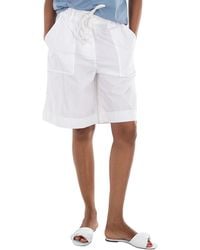 Moncler - Logo-Patch Drawstring Shorts, Brand Size 40 Us - Lyst