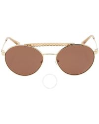Michael Kors - Brown Solid Round Sunglasses - Lyst