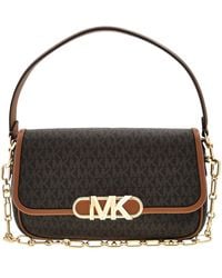 Michael Kors - Ladies Monogram-Pattern Logo-Plaque Bag - Lyst