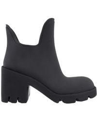Burberry - Marsh Round-Toe Ankle Rain Boots, Brand Size 37 Us - Lyst