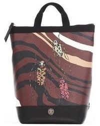Roberto Cavalli - Printed Leather Backpack - Lyst