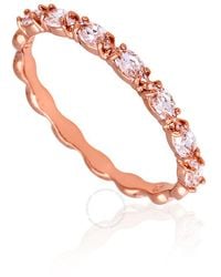 Swarovski - Vittore Band Ring Rose Shiny, Size 50 - Lyst