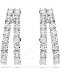 Swarovski - Matrix Round-Cut Cuff Earrings - Lyst