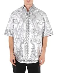 Versace - Baroque Silk Shirt, Brand Size 46 (Us - Lyst