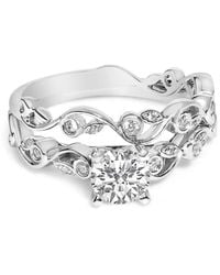 Haus of Brilliance - 14K Lab Grown Diamond 1.0 Cttw Vintage Style Engagement Ring And Band Set - Lyst