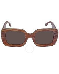 Burberry - Brown Square Sunglasses Be4327 391573 51 - Lyst