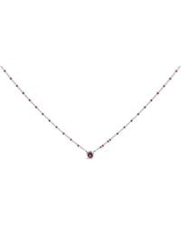 Haus of Brilliance - Sterling Rhodolite Enamel Bead Chain Necklace 18 Inch - Lyst