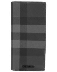 Burberry - Check Long Continental Wallet - Lyst