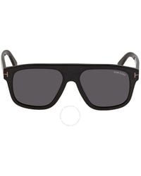 Tom Ford - Grey Rectangular Sunglasses - Lyst