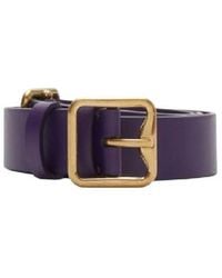 Burberry - Adjustable Fit Leather Belt - Lyst