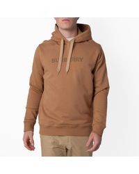 Burberry - Ansdell Logo Print Cotton Hoodie - Lyst