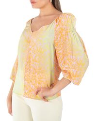 Stella McCartney - Ladies Tie-Dyed V-Neck Blouse, Brand Size 34 (Us - Lyst