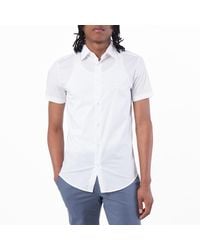 Emporio Armani - Short-Sleeved, Stretch Nylon-Blend Shirt - Lyst