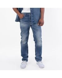 Saint Laurent - Low-Rise Straight-Leg Jeans, Waist - Lyst