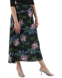KENZO - Botanical Print Wrap Skirt, Brand Size 36 (Us - Lyst