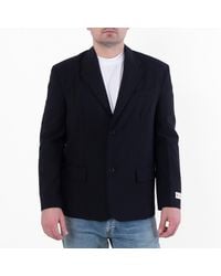 Marni - Logo Embroidered Single Breasted Blazer, Brand Size 48 Us - Lyst