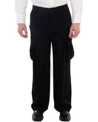Burberry - Panel Detail Wool Tailored Trousers, Brand Size 48 (Waist - Lyst