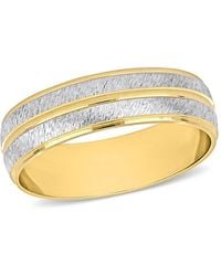 Amour - 6Mm Double Row Wedding Band - Lyst