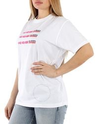 Marcelo Burlon - Ladies "He Never Cared" T-Shirt - Lyst