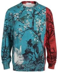 Ferragamo - Rabbit Pattern Crew-Neck Sweater - Lyst