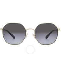 COACH - Grey Gradient Oval Sunglasses Hc7147 90058g 56 - Lyst