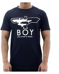BOY London Cotton Boy Myriad Eagle T-shirt - Blue