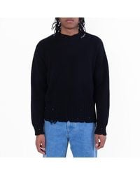 Marni - Destroyed Effect Twisted Crewneck Sweater - Lyst