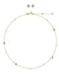Tory Burch - Kira Necklace And Stud Earring Gift Set - Lyst