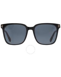 Tom Ford - Grey Square Sunglasses - Lyst