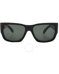 Ray-Ban - Nomad Green Square Sunglasses Rb2187 901/31 54 - Lyst