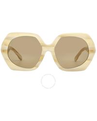 Tory Burch - Brown Irregular Sunglasses Ty7195u 195073 55 - Lyst
