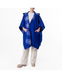 Burberry - Vintage Check Reversible Cashmere Cape - Lyst