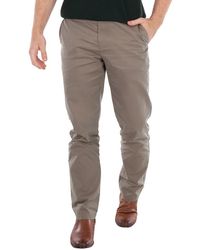 Burberry - Mid Rise Straight-Leg Cotton Trousers, Brand Size 48 (Waist - Lyst