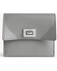 Balenciaga - Rodeo Calfskin Card Holder With Flap - Lyst