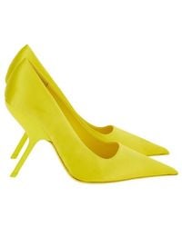 Ferragamo - Eva X5 Pointed-Toe Satin Pumps - Lyst